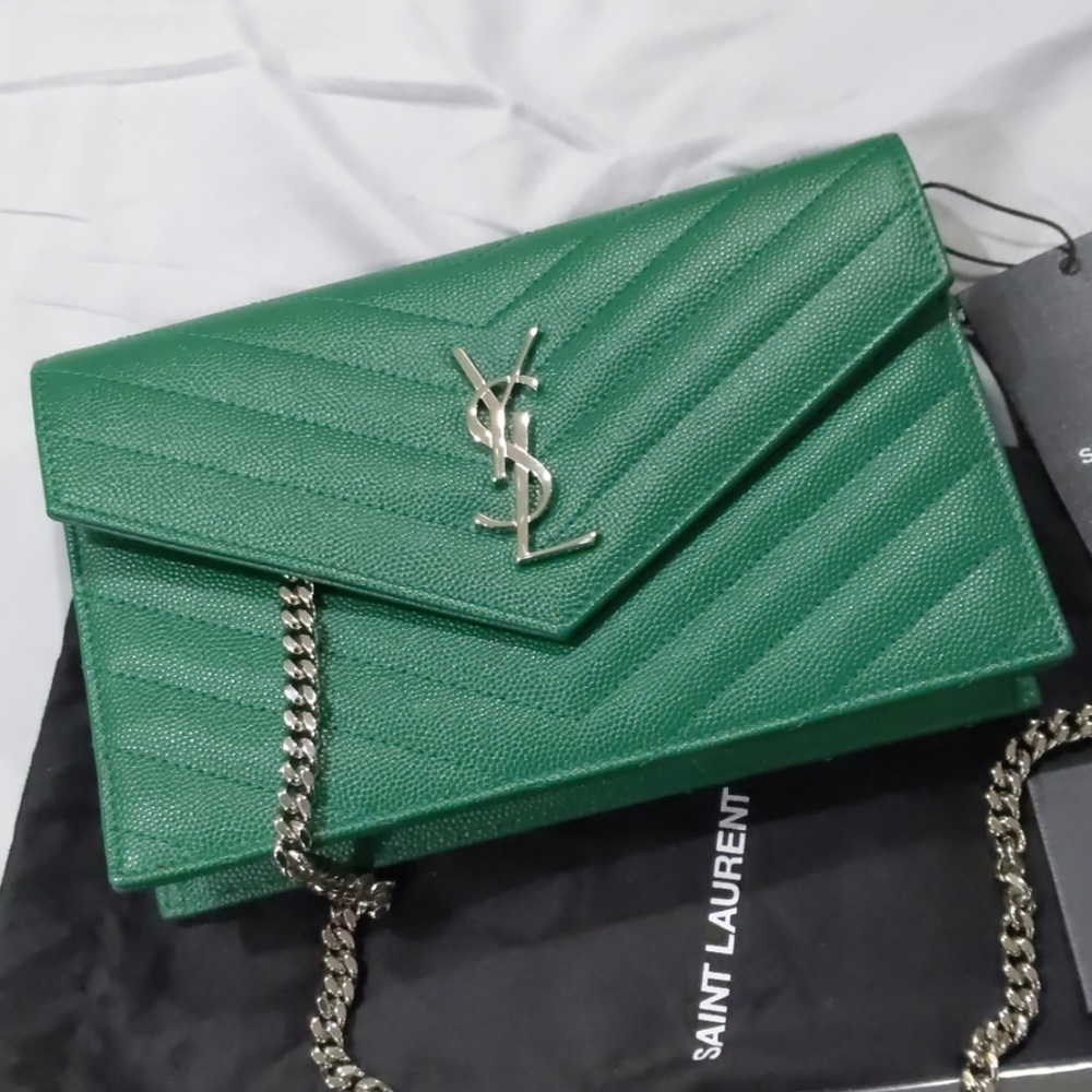 Brand New Saint Laurent Chain Wallet Monogram - Picture 2 of 7